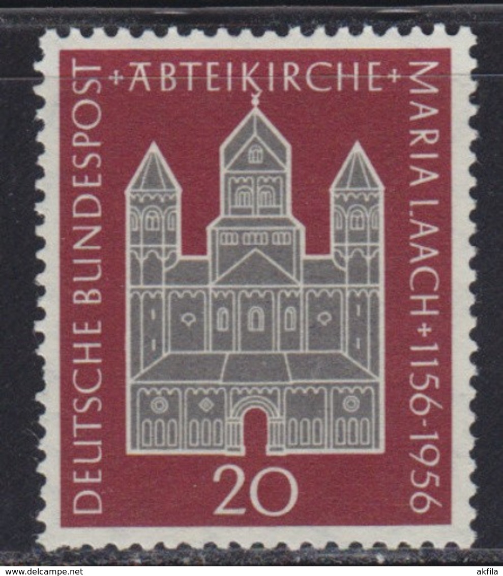 West Germany 1956 Maria Laach Abbey, MNH (**) Michel 238 - Nuevos