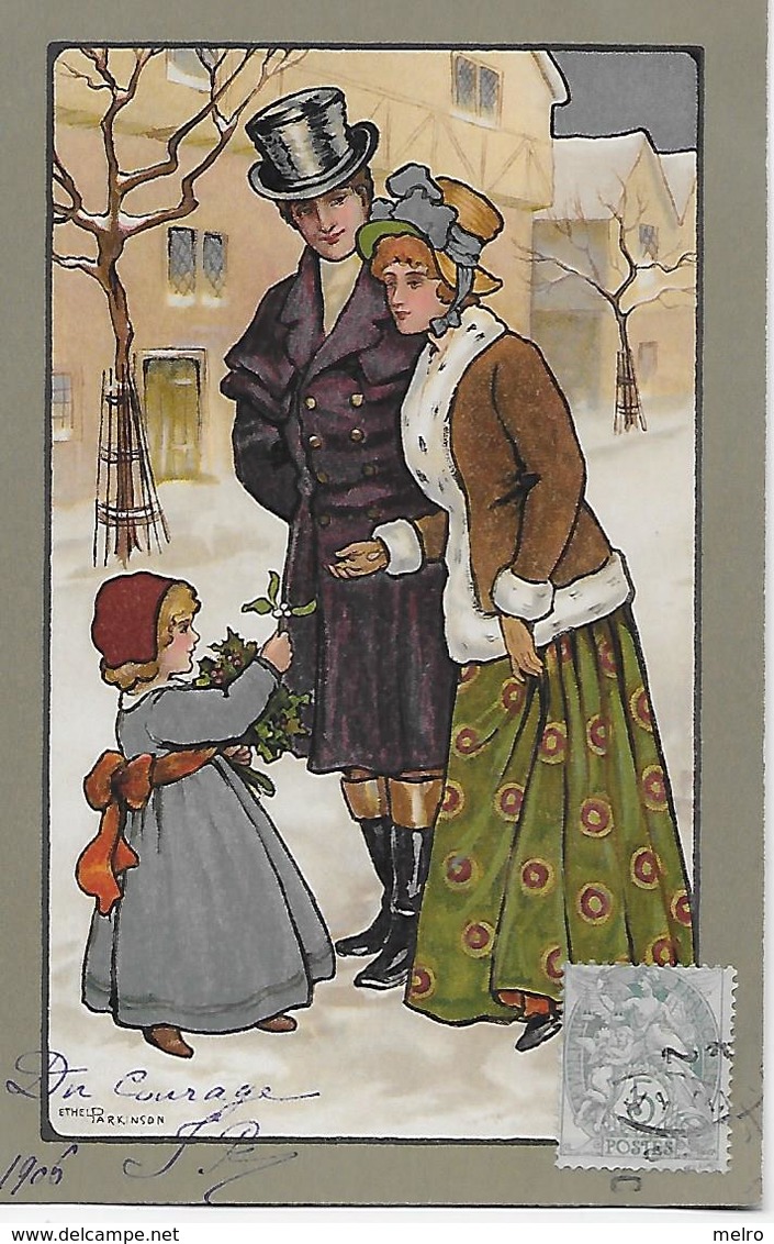 PARKINSON Ethel (illustrateur) - MM Vienne N°234,petite Fille Et Le Couple,paysage De Neige. - Parkinson, Ethel