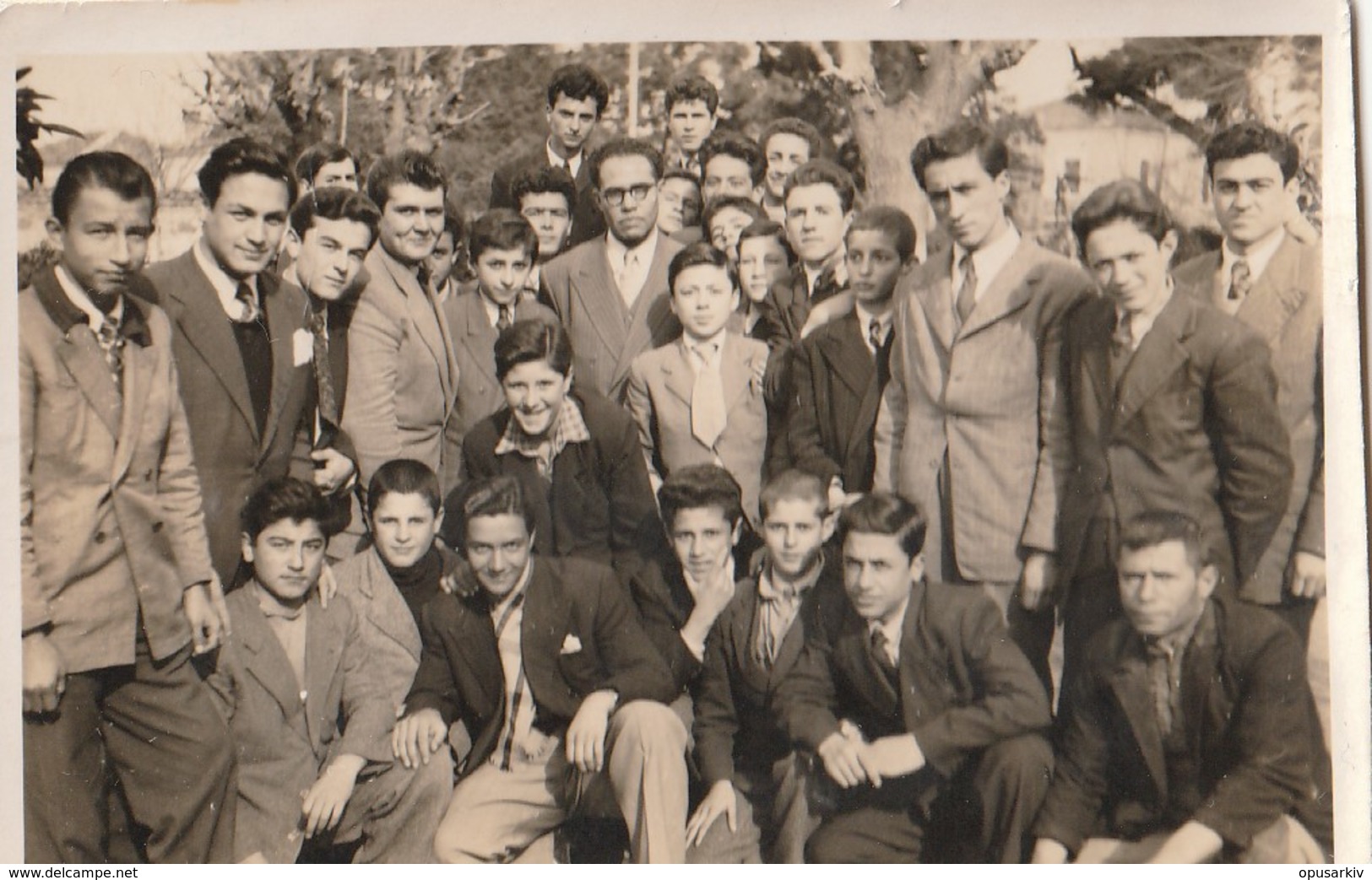 Photo - Turkey / Manisa - 1952: Education - Secondary School Students With History Teacher. - Turquia