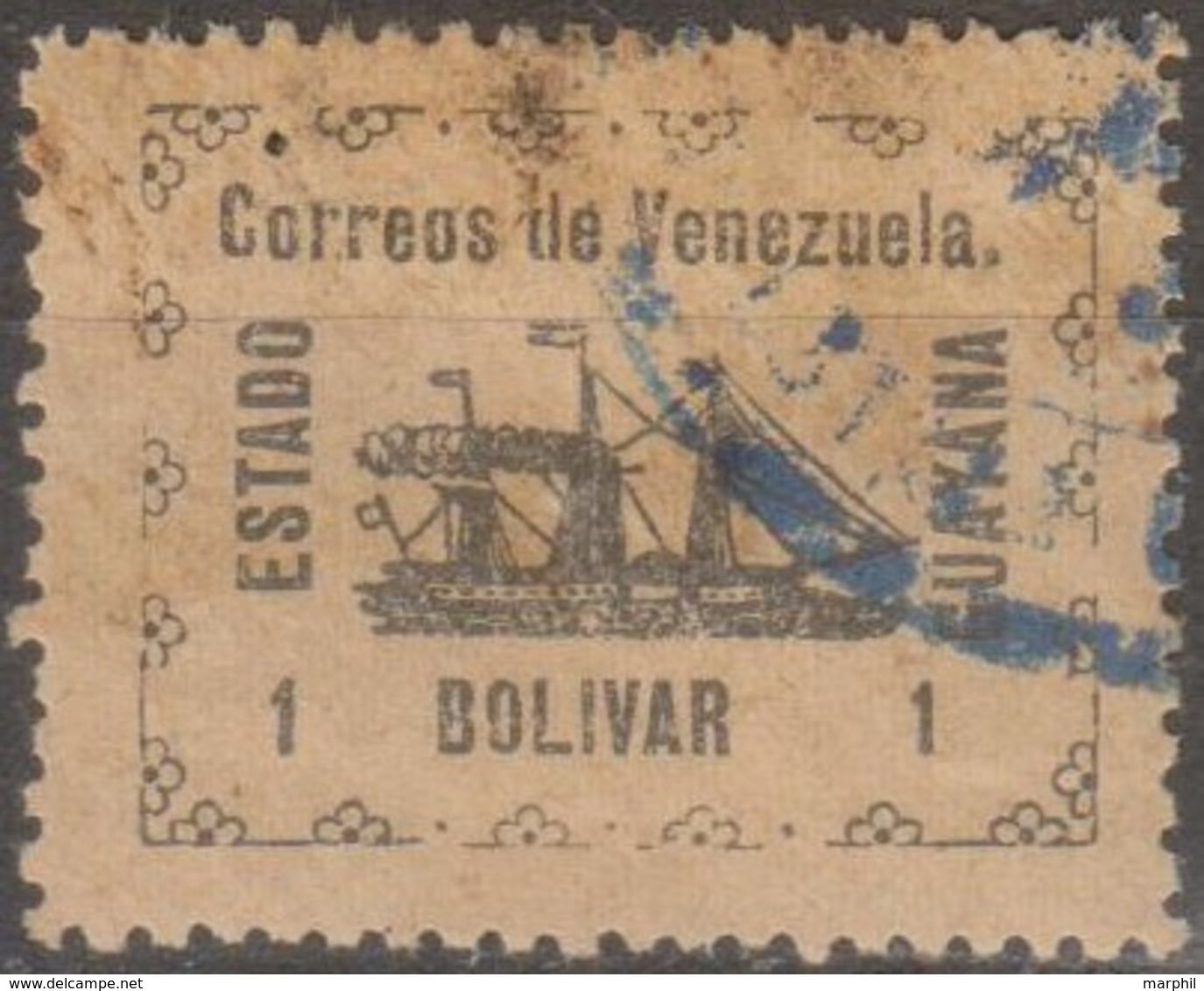 Venezuela 1903 MiN°231 1v (o) Guayana - Venezuela