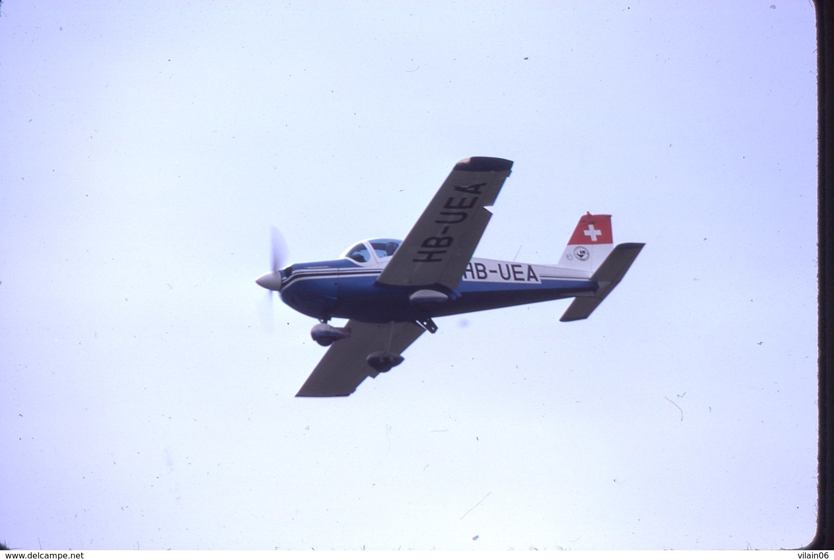 SLIDE / AVION / AIRCRAFT     ORIGINAL   BOLKOW BO-209 HB-UEA - Diapositives (slides)