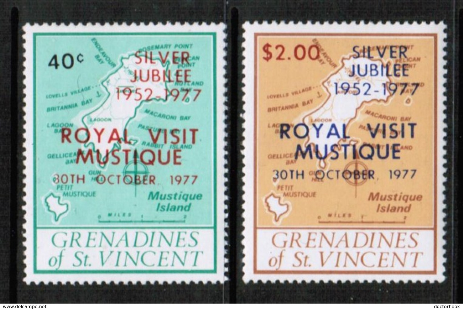 ST.VINCENT GRENADINES  Scott # 127-8** VF MINT NH (Stamp Scan #436) - St.Vincent & Grenadines