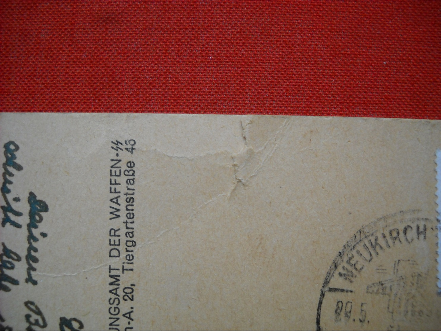 SS-Werbe-Karte "Auch Du - HJ-Junge Komm In Die SS" , Gelaufen 1943 - Briefe U. Dokumente
