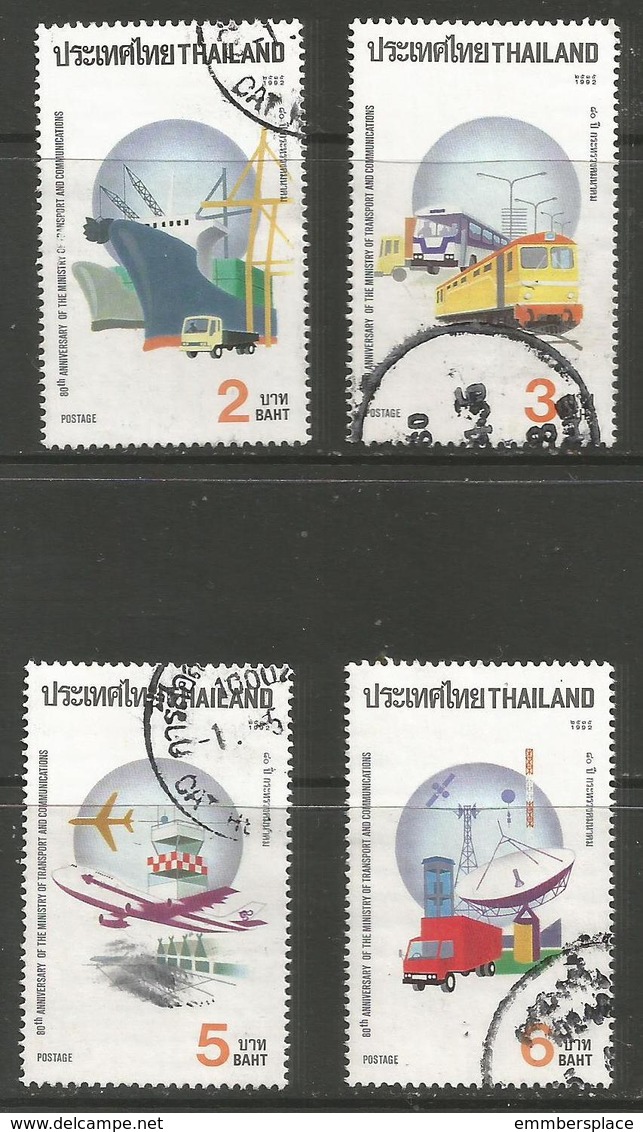 Thailand - 1992 Transport & Communications Used  Sc 1458-61 - Tailandia