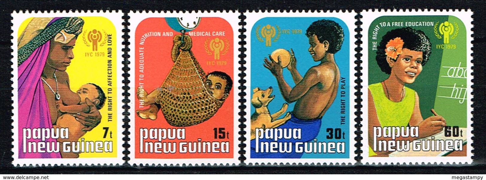 Kind & Jugend "Annee Internationale De L` Enfant 1979", PAPUA NEW GUINEA,  4 Marken  Postfr. / MNH / Neuf - Papua Nuova Guinea