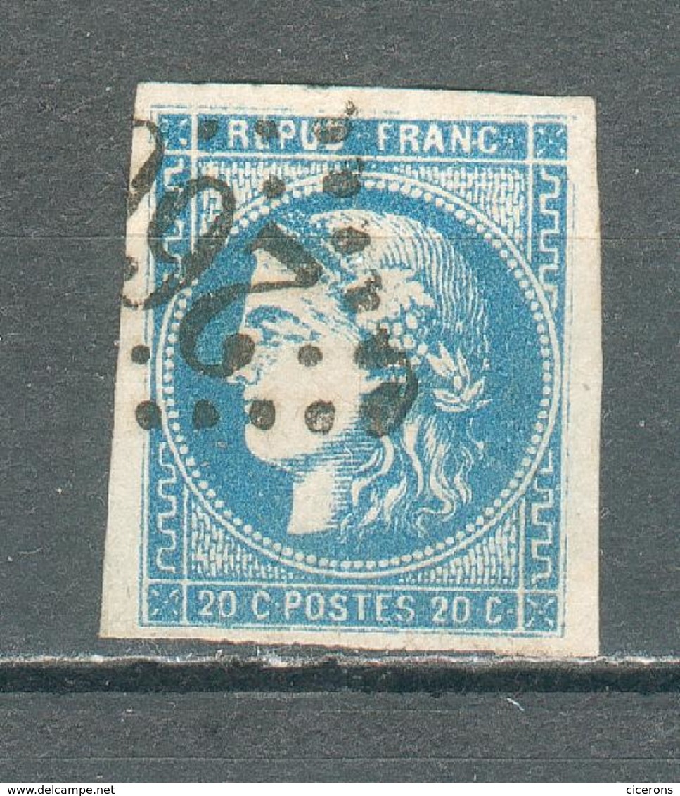 FRANCE ; Cérès " Bordeaux" ; 1870 ; Maury N°46 II Type III ; Oblitéré - 1870 Emission De Bordeaux