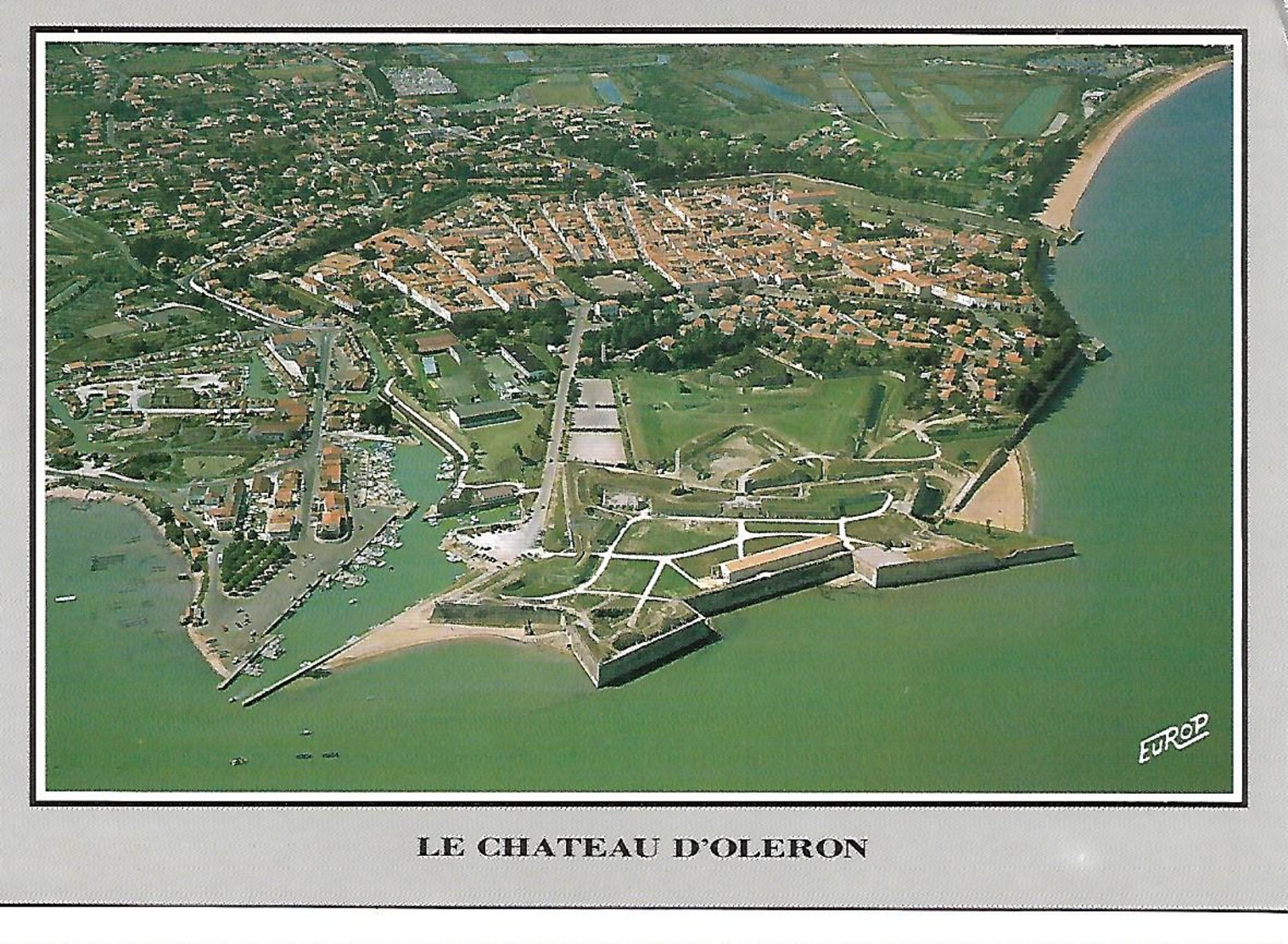Ile D Oleron  Le Chateau D Oleron  Le Port Ostreicole Et La Citadelle Vue Aerienne - Ile D'Oléron