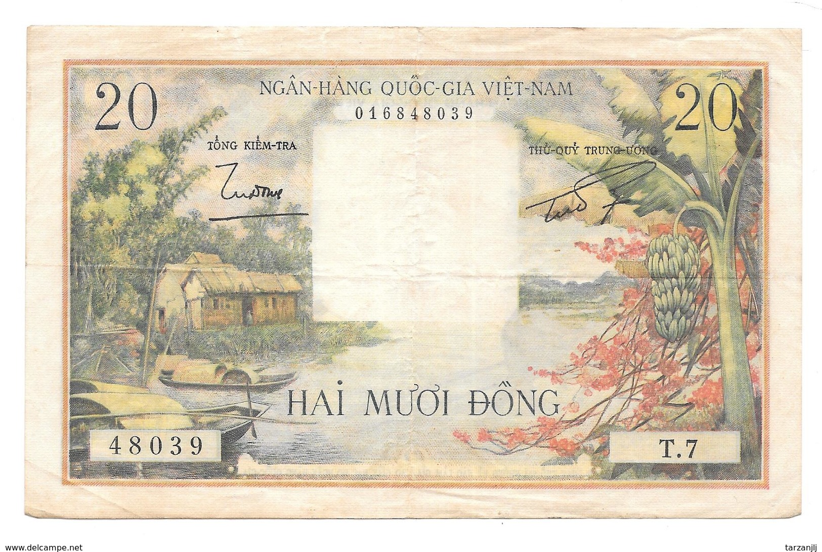 Billet De 20 Dông Viet Nam Sud 1956 Non Daté - Viêt-Nam