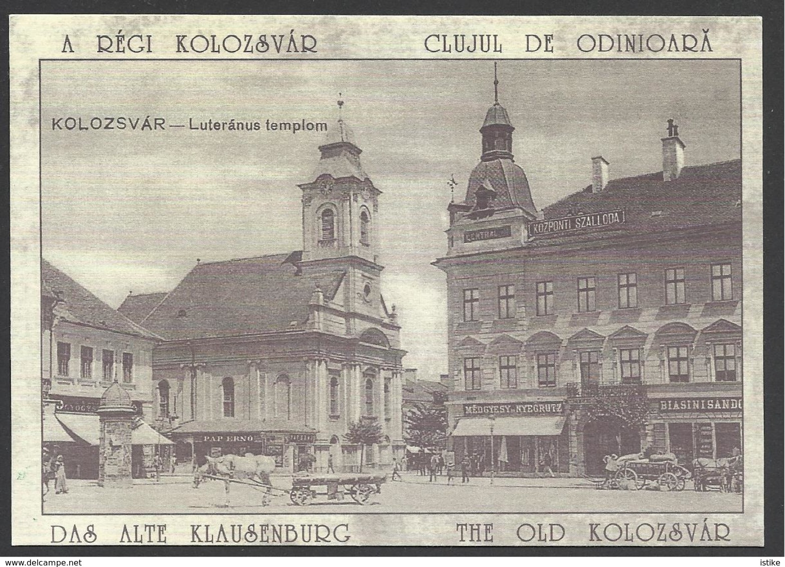 Romania, Cluj, Kolozsvar,  Lutheran Church,1910,  Reprint. - Roumanie