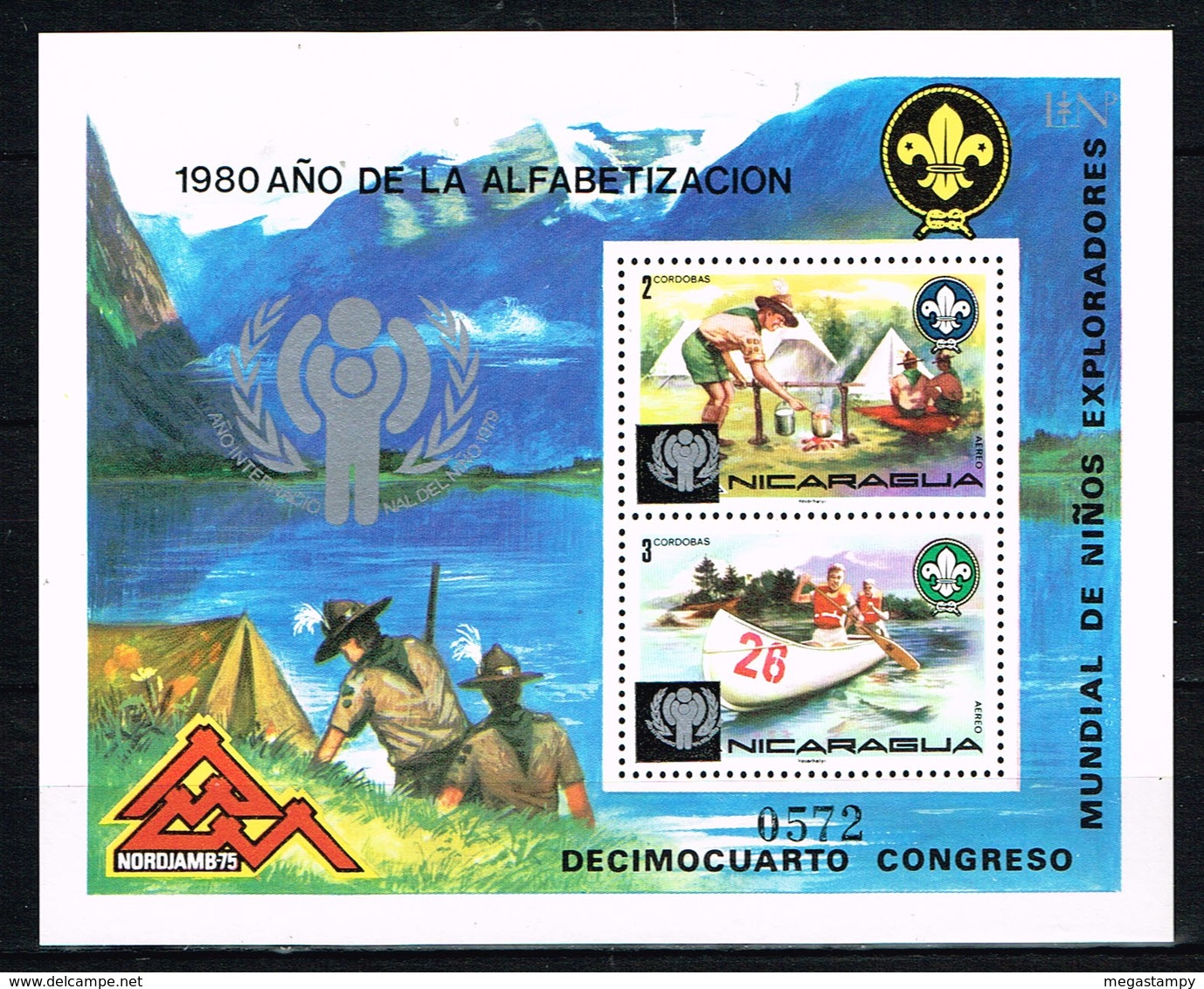 Kind & Jugend "Annee Internationale De L` Enfant 1979 ", NICARAGUA , Mi.  Block 120  Scouting , Postfr. / MNH / Neuf - Sonstige & Ohne Zuordnung