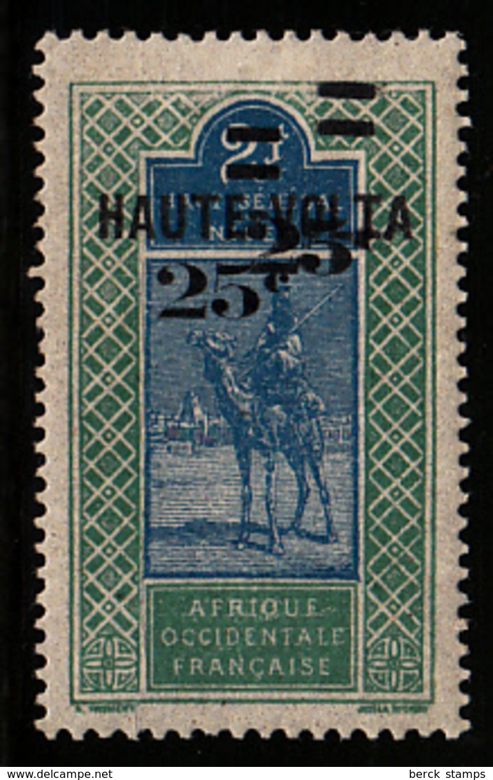 HAUTE-VOLTA - N° 33a * - MEHARISTE - 25c/2F - "DOUBLE SURCHARGE DE LA VALEUR". - Unused Stamps