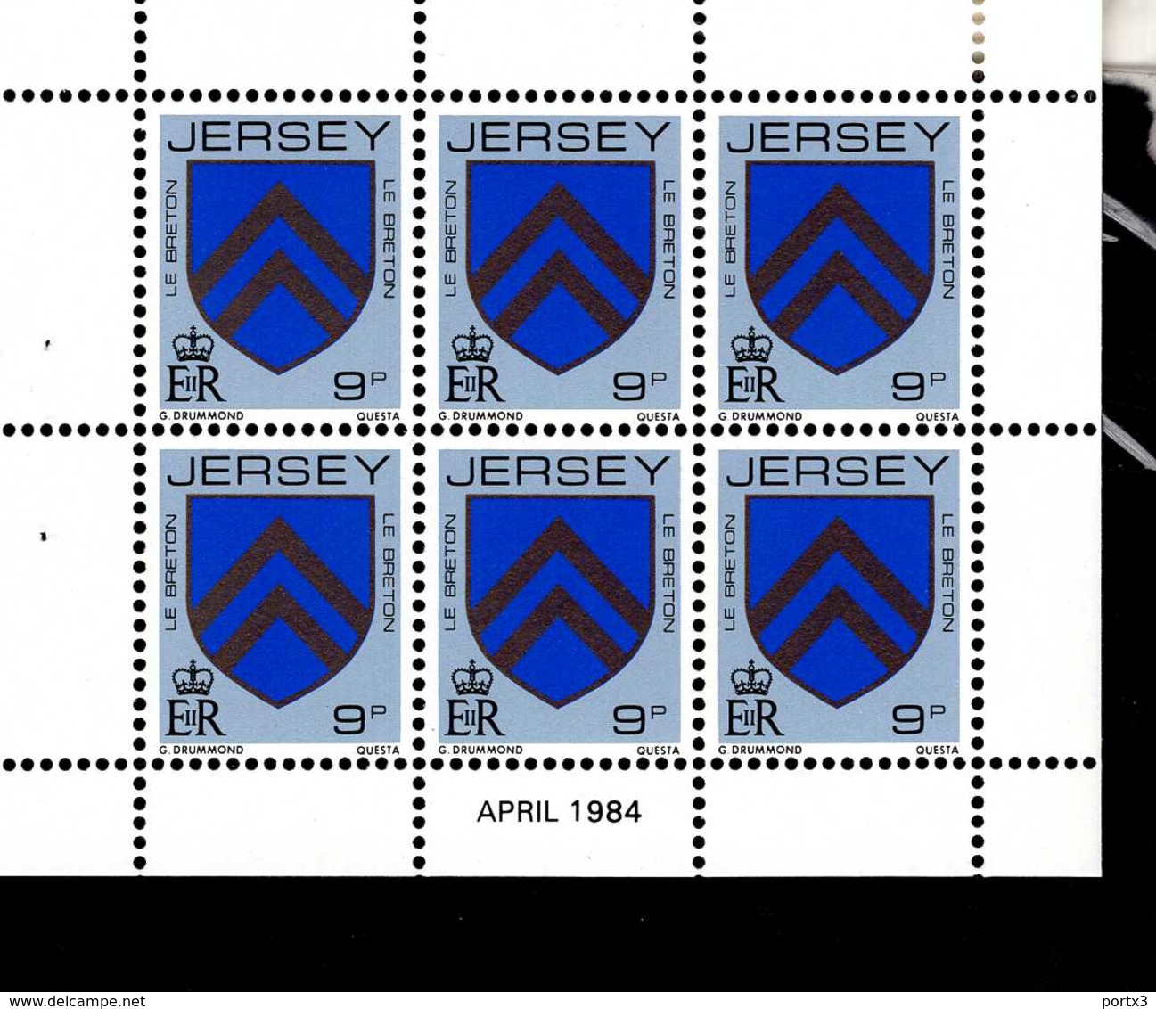 Jersey Heftchenblätter Je 1 X Aus 0-25 Wappen ** MNH Postfrisch Neuf - Jersey