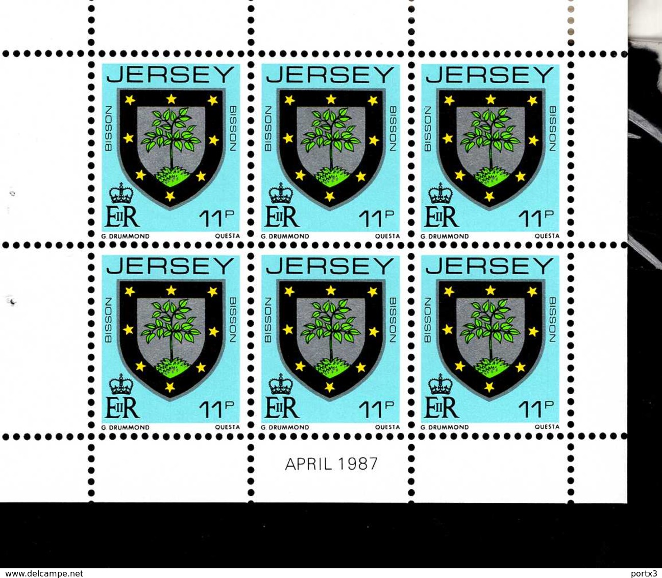 Jersey Heftchenblätter Je 1 X Aus 0-28 Wappen ** MNH Postfrisch Neuf - Jersey