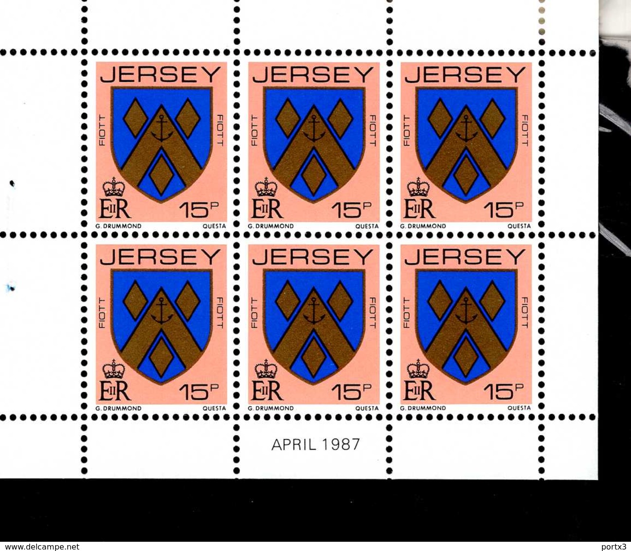 Jersey Heftchenblätter Je 1 X Aus 0-28 Wappen ** MNH Postfrisch Neuf - Jersey