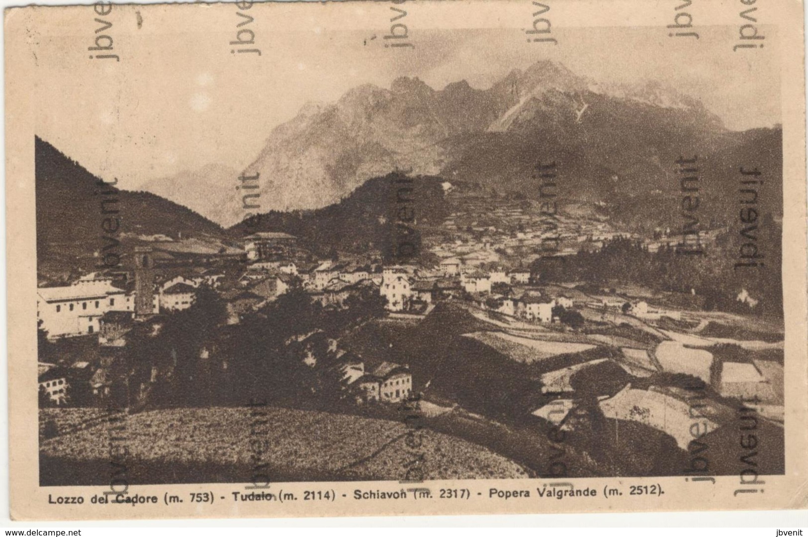 LOZZO Del CADORE  (BELLUNO) - Tudaio - Schiavon - Popera Valgrande - 1931 - Belluno