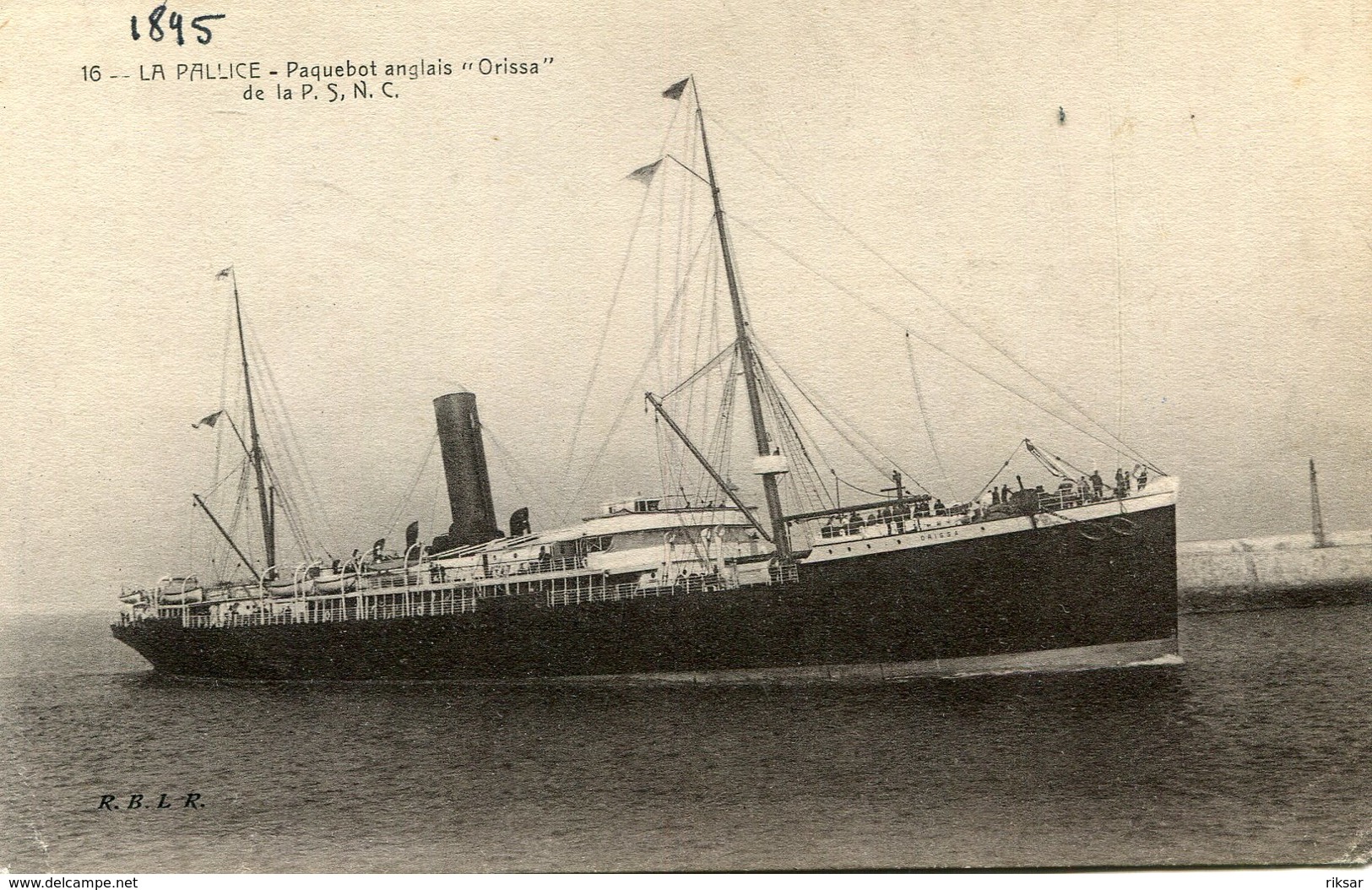 BATEAU PAQUEBOT(ORISSA) LA PALLICE ROCHELLE - Piroscafi