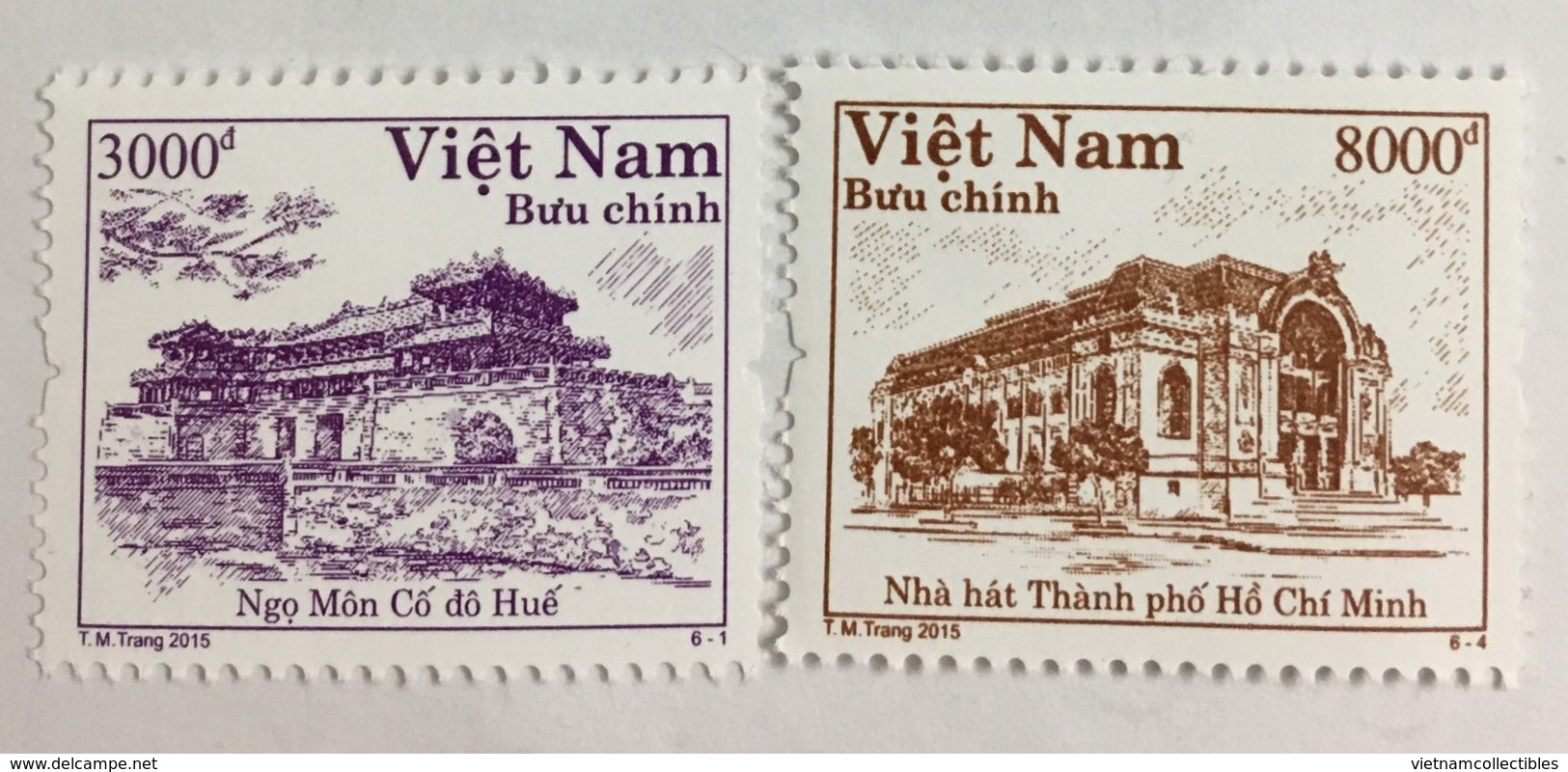 2 Vietnam Viet Nam MNH Perf REPRINT Stamps 2015 - RARE - Vietnam