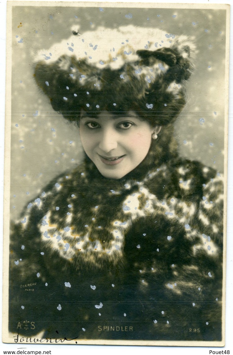 PORTRAIT D'UNE FEMME ARTISTE  - SPINDLER-belle Carte Argentée, Photo De Ogereau - Femmes