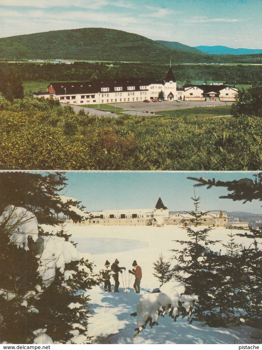 Folder 4 Postcards - Valcartier Québec - Mont Saint-Sacrement - École Secondaire Et Centre Plein Air - 3 Scans - Autres & Non Classés