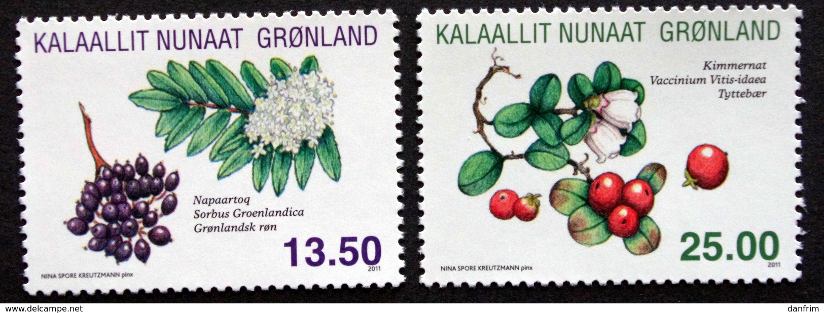 Greenland 2011 Wild Plants.   Minr.583-84   MNH  ( ** ) ( Lot  F  1099 ) - Ongebruikt