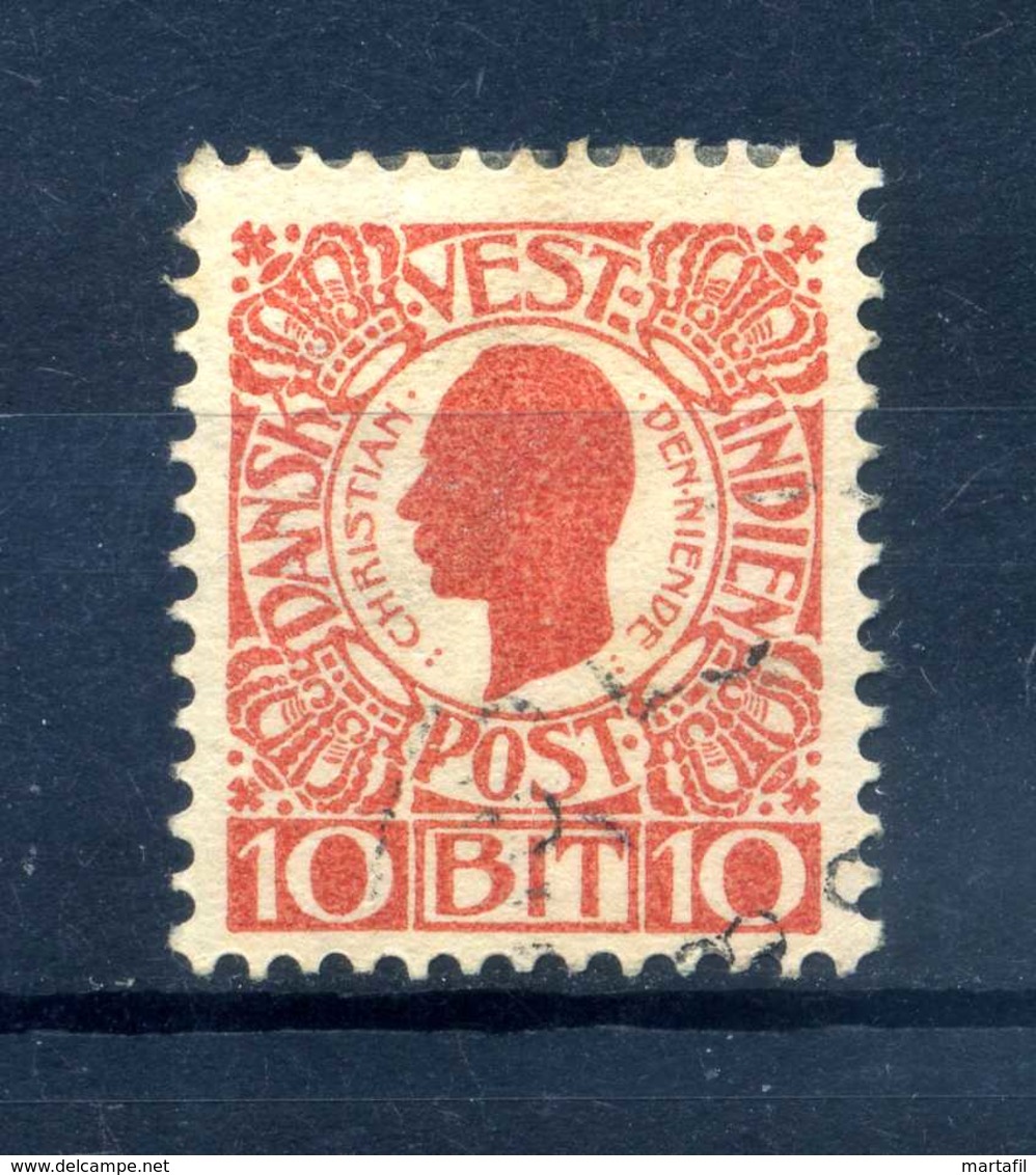 1905 ANTILLE N.28 USATO - Danimarca (Antille)