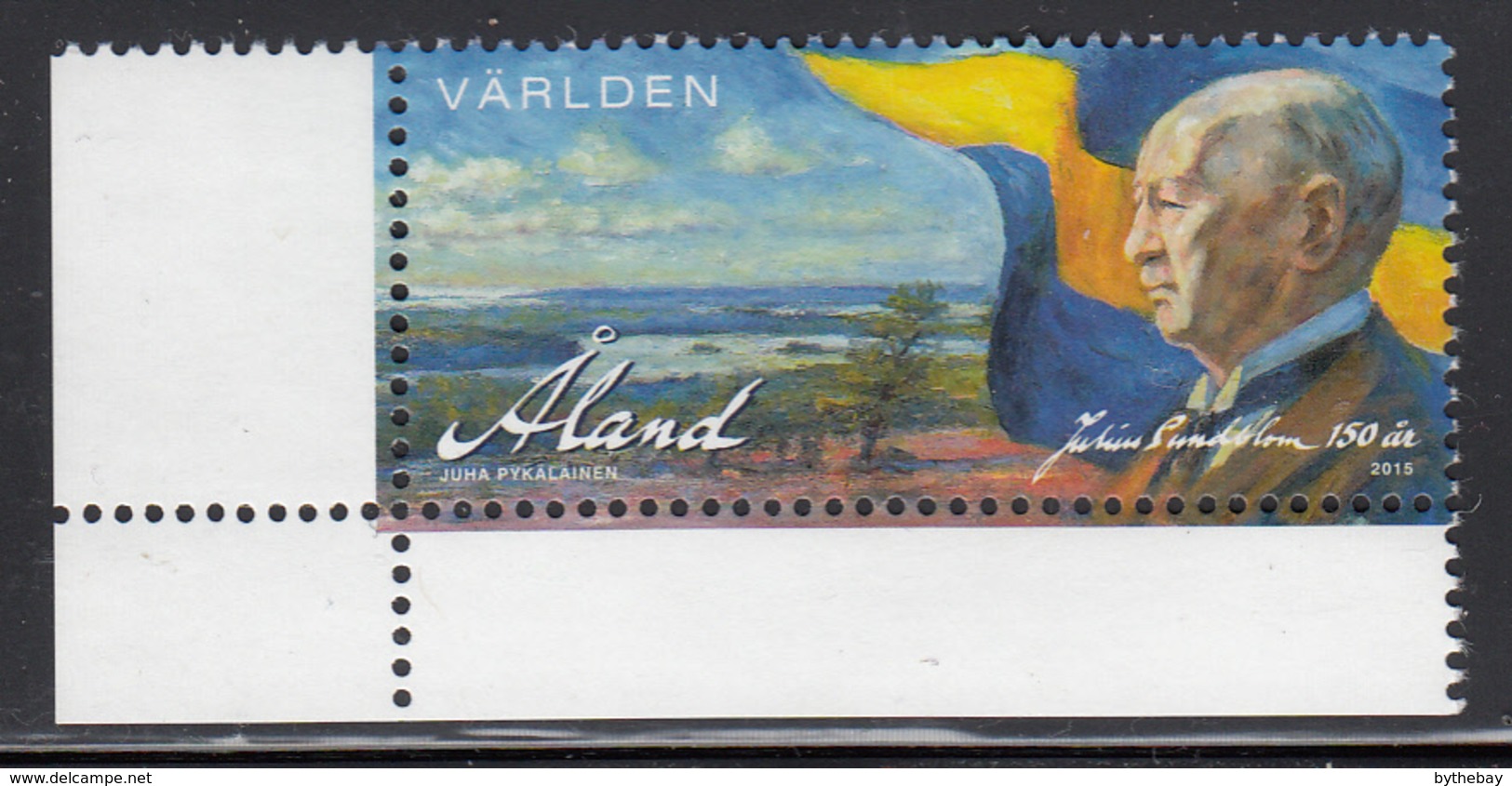 Aland 2015 MNH Julius Sundblom 150 Years - Margin Copy - Aland