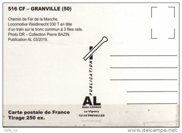 AL 516 - Train - Loco Weidknecht 030 T - GRANVILLE - Manche 50 - CFM - Granville