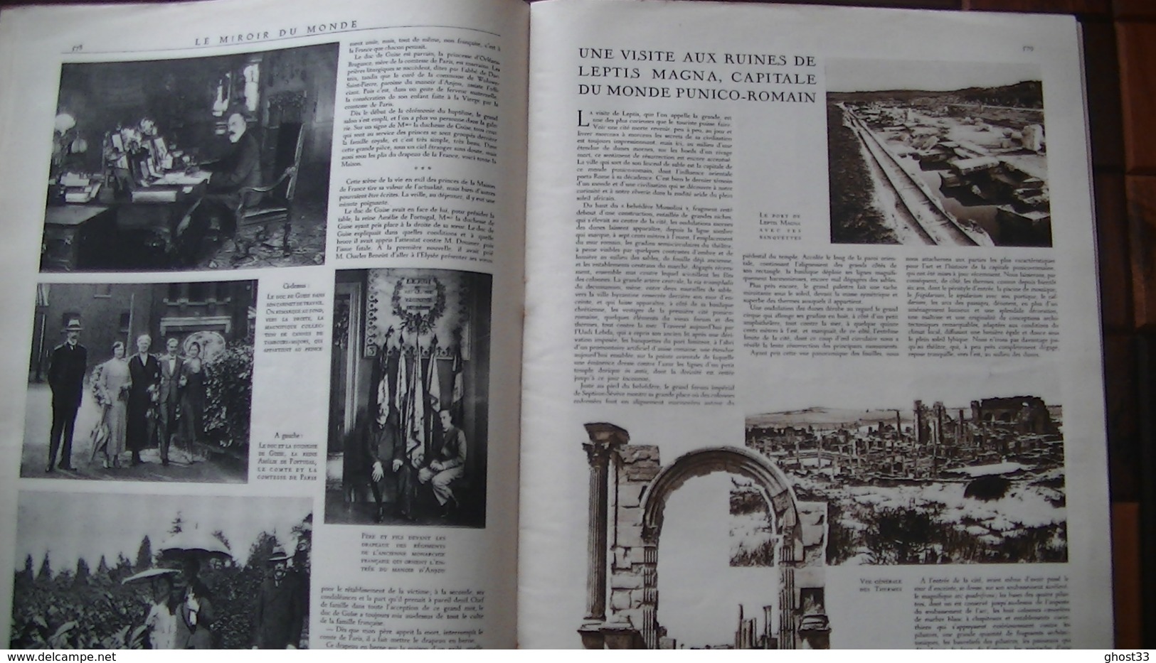 LE MIROIR DU MONDE - N°116 - 21 Mai 1932 - 23 scans - Fils Lindbergh / Leptis Magna / Gaby Morlay / Guides de Montagnes