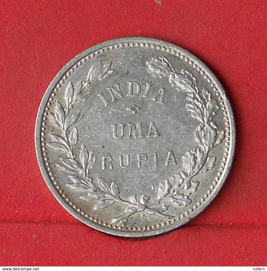 INDIA 1 RUPIA 1912 - 11,66 GRS - 0,917 SILVER   KM# 18 - (Nº26918) - Inde