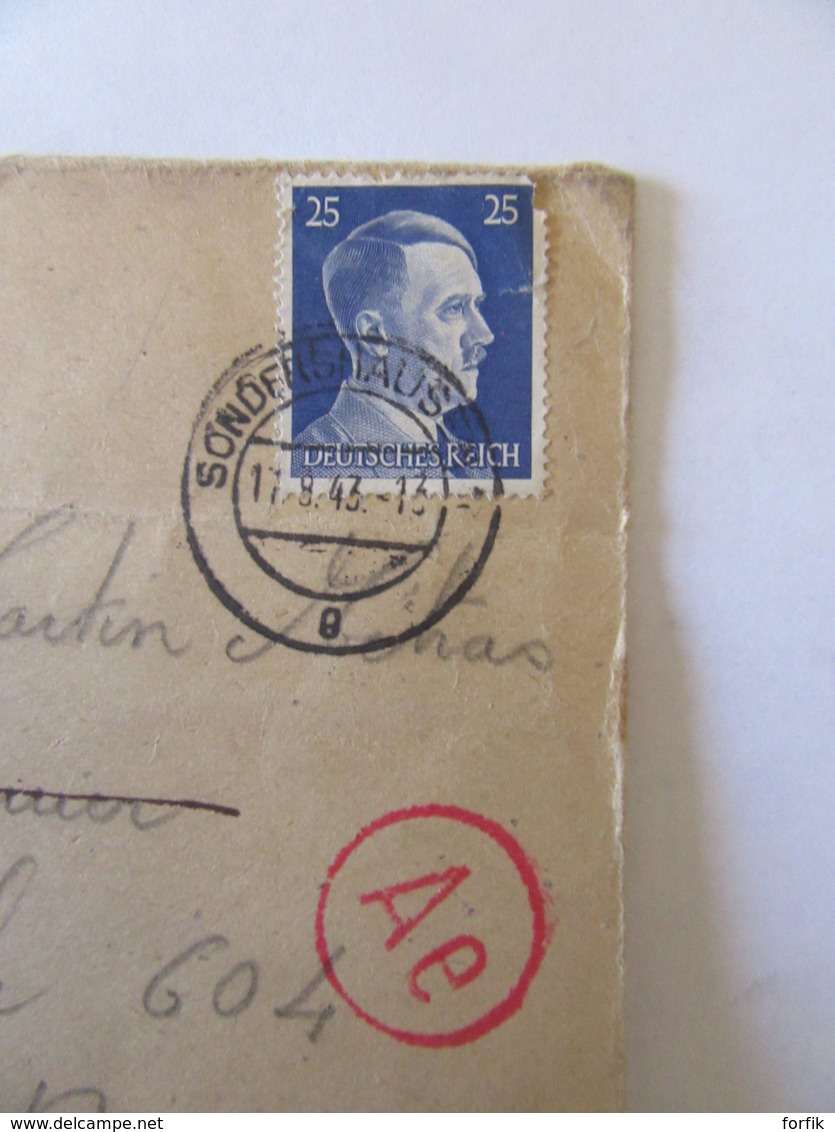 Empire Allemand / Deutches Reich - Enveloppe Vers France Datée Du 17 Août 1943 - Lettres & Documents