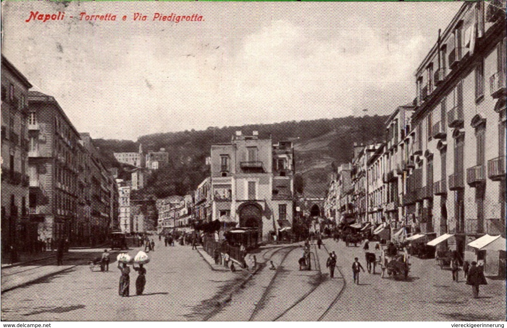 ! Alte Ansichtskarte Aus Neapel, Napoli, Torretta E Via Piedigrotta, 1906, Italien, Italy - Napoli (Neapel)