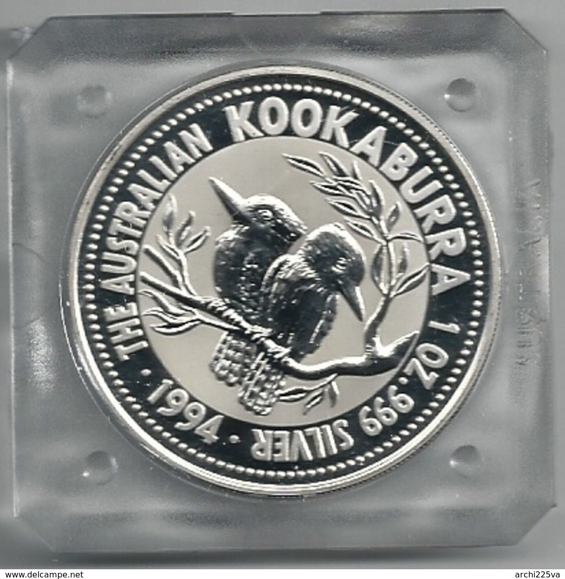 1994 AUSTRALIA - Kookaburra - 1 Dollars FDC PROOF - Argento Argent Silver 1 Oz. 999 / 1000 Confezione Originale (3 Foto) - Dollar