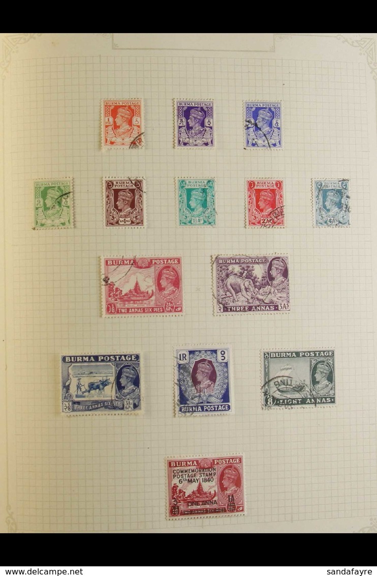 BRITISH ASIA A Queen Victoria To King George VI Old Time Mint And Used Collection On Album Pages In A Spring Back Album. - Other & Unclassified