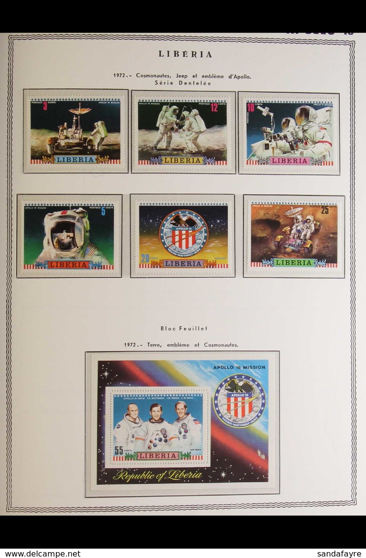 SPACE - APOLLO 16 & 17 1971-1973 WORLD SUPERB NEVER HINGED MINT COLLECTION In A Hingeless Album, All Different, Includes - Zonder Classificatie