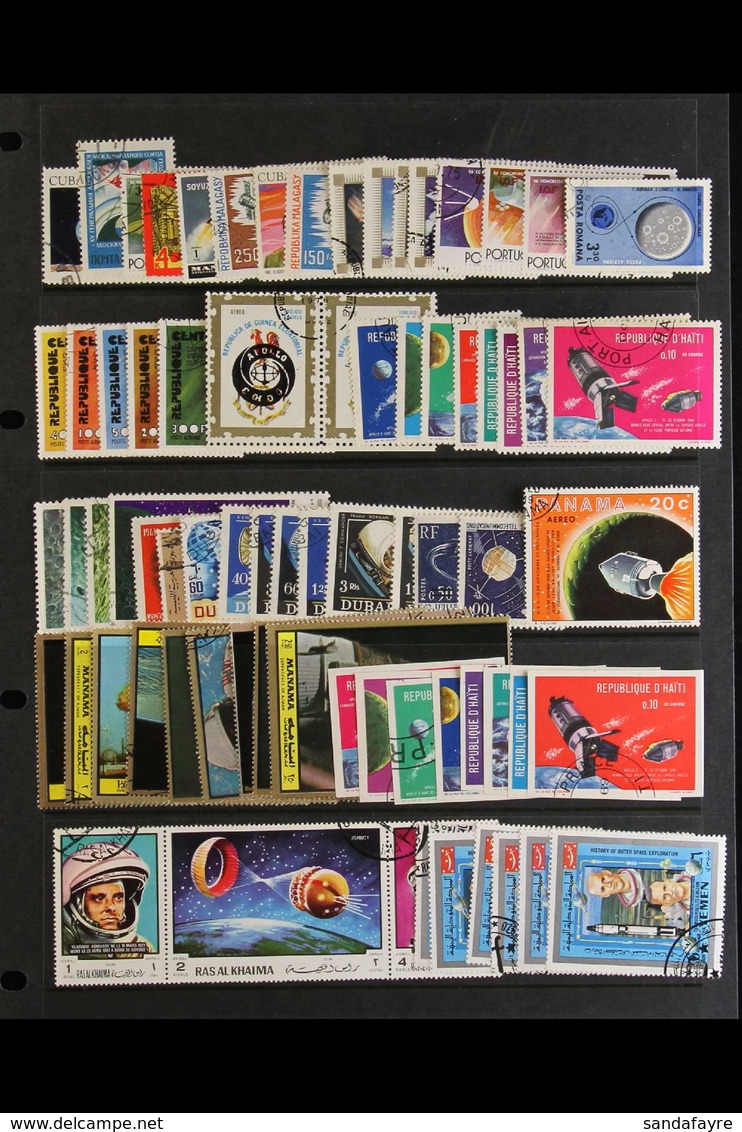 SPACE 1950's-1970's WORLD SUPERB USED COLLECTION On Stock Pages With Many Complete Sets & Mini-sheets, All Different, Al - Ohne Zuordnung