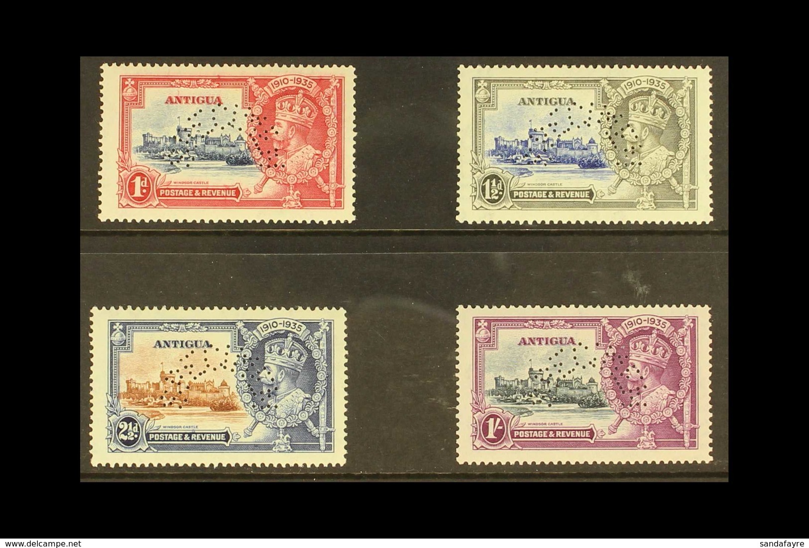 1935 Silver Jubilee Set Complete Perforated "Specimen", SG 91s/4s, Very Fine Mint. (4 Stamps) For More Images, Please Vi - Autres & Non Classés