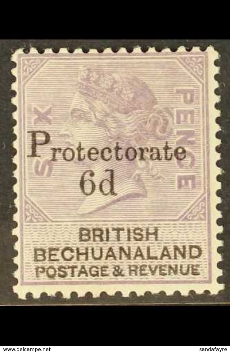 1888 6d On 6d Pale Reddish Lilac & Black - "Protectorate" Opt'd, SG 45, Fine Mint With Large Part OG For More Images, Pl - Autres & Non Classés