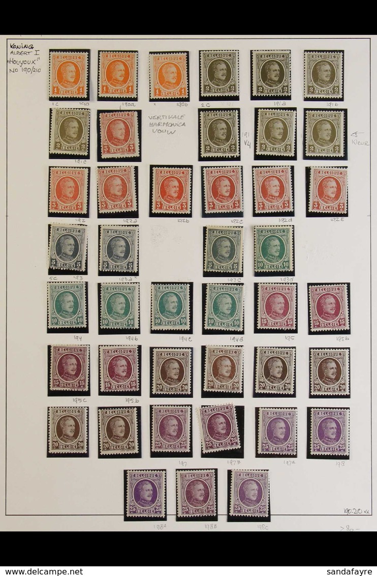 1922 - 1927 ALBERT I MINT COLLECTION Semi-specialised Collection Of This Definitive Issue With Duplicated Values To 10fr - Sonstige & Ohne Zuordnung