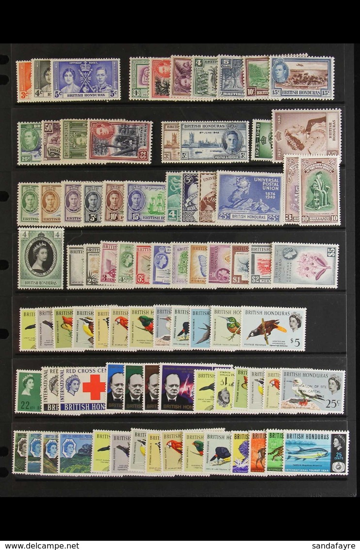 1937-73 FINE MINT COLLECTION Incl. 1938-47 Set To $2, 1948 Wedding, 1953-62 Set, 1962 Birds Set, And Many Other Sets. (a - Britisch-Honduras (...-1970)