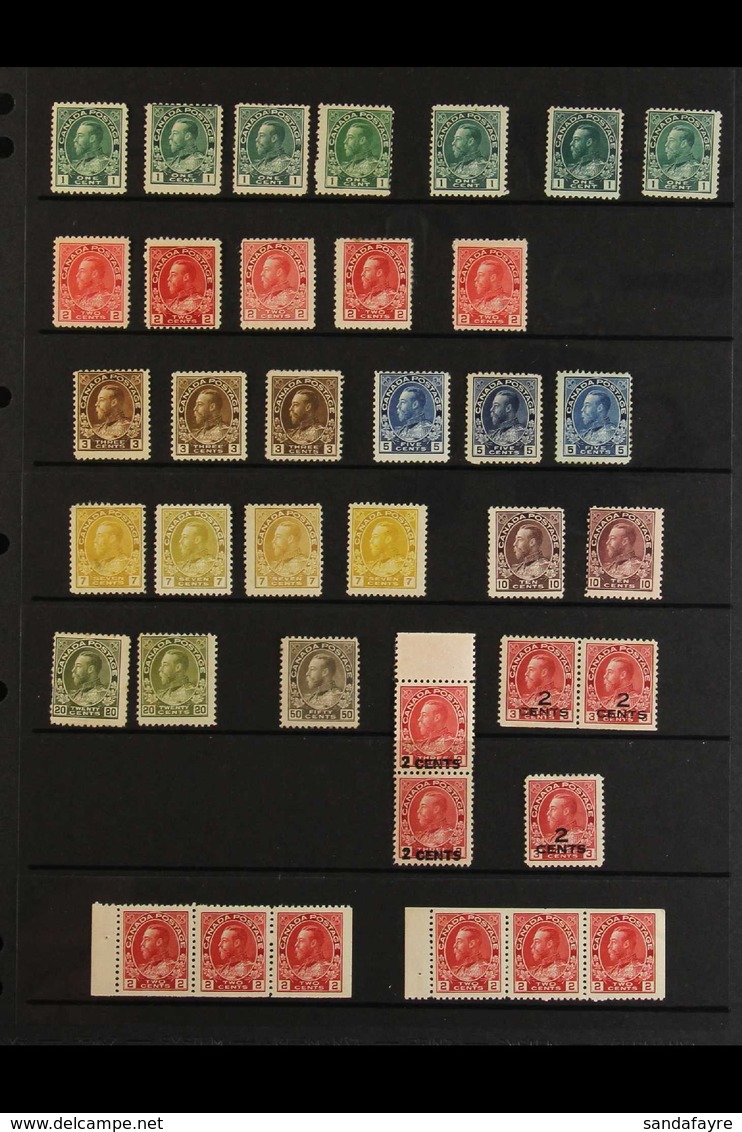 1911-1935 ATTRACTIVE KGV MINT COLLECTION Presented On Stock Pages & Includes A Good Range Of Examples With Shades, Varie - Sonstige & Ohne Zuordnung
