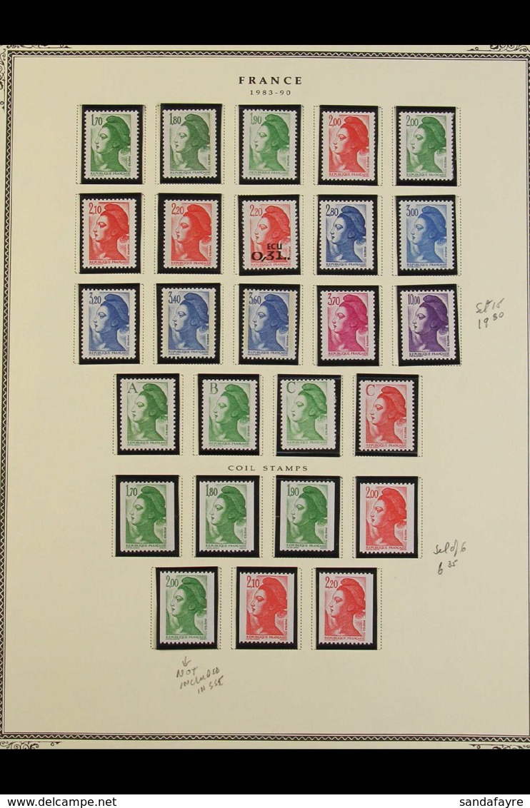 1970-1995 COMPREHENSIVE SUPERB NEVER HINGED MINT COLLECTION In Hingeless Mounts On Specialty Pages, All Different, Almos - Other & Unclassified