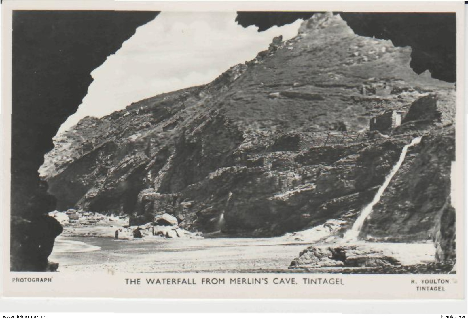 Postcard - The Waterfall From Merlin's Cave - Tintagel - Unused Very Good - Non Classés