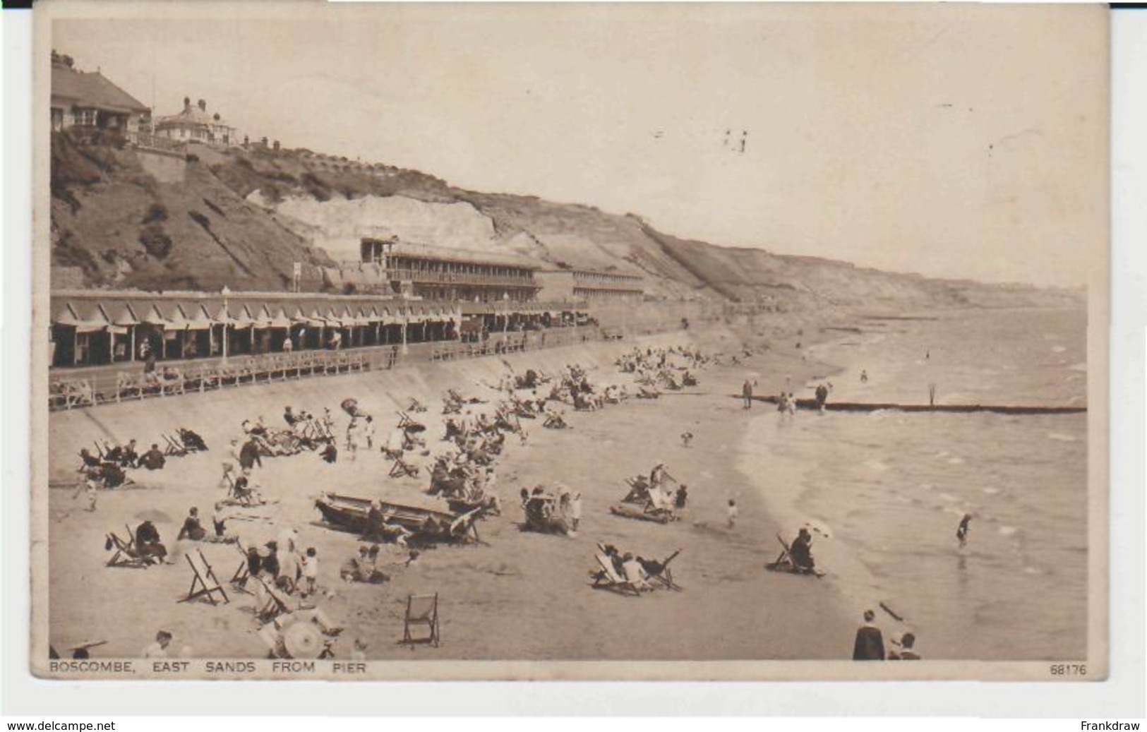 Postcard - Boscombe East Sands From Pier - Posted Aug6 Th 1931 Very Good - Non Classés