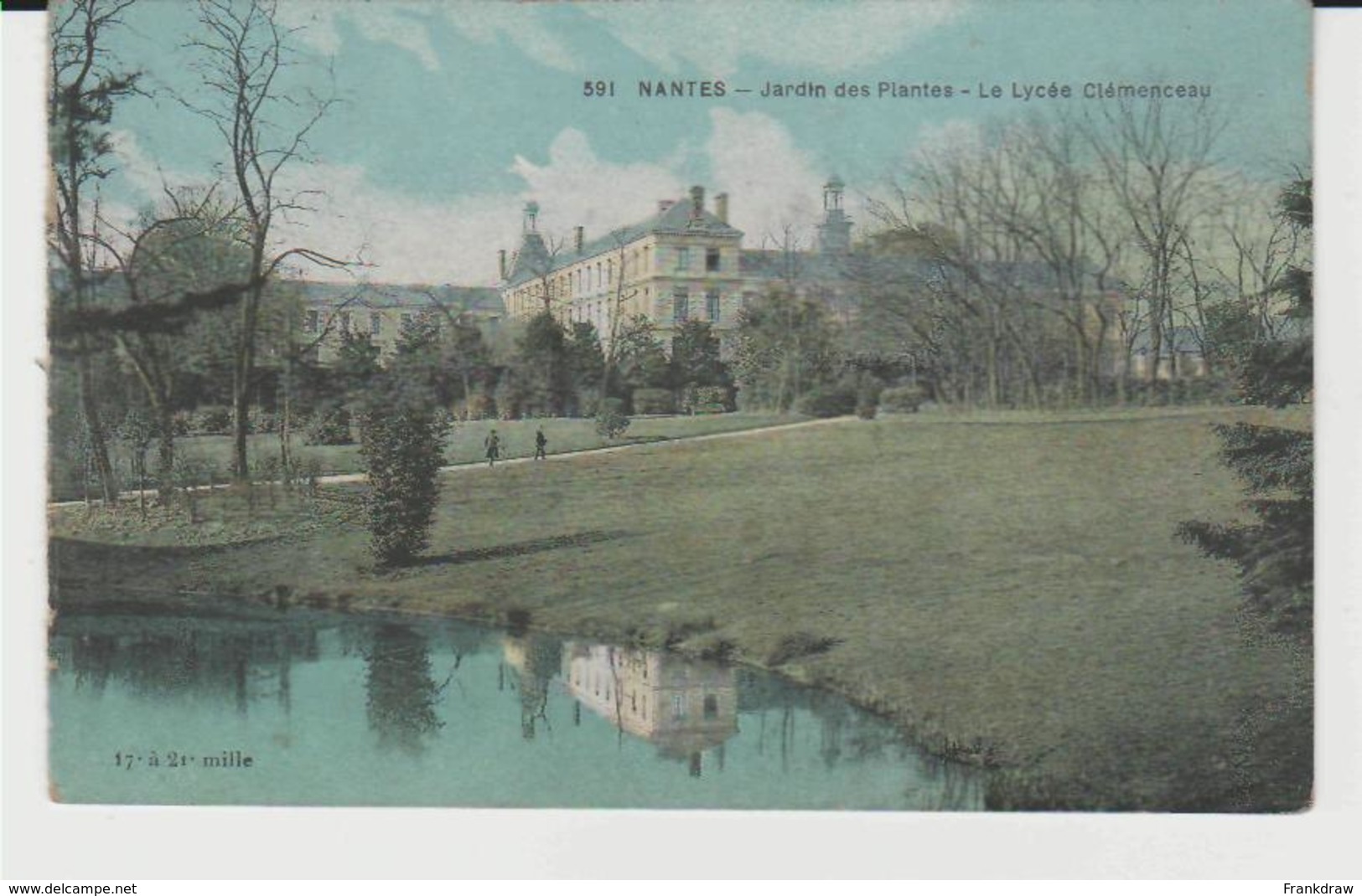 Postcard - Nantes - Jardine Des Plantes - Le Lycee Clemenceau, Dated In Album 1949 - Unused Very Good - Unclassified