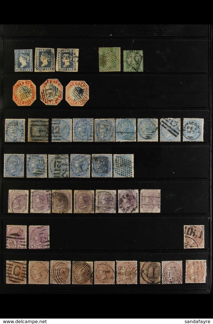 1854-1960's INTERESTING MINT & USED RANGES With Some Duplication On Stock Pages, Includes 1854-55 ½a (x3), 2a (x2) & 4a  - Other & Unclassified