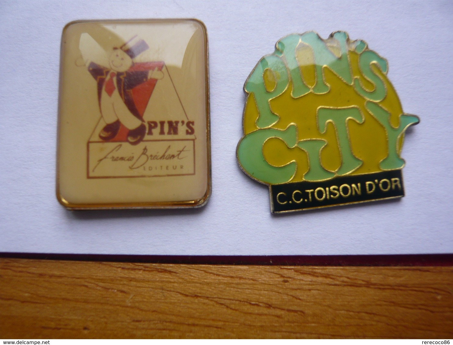 Lot 2 Pin S Avec Le Mot PIN S - Lots