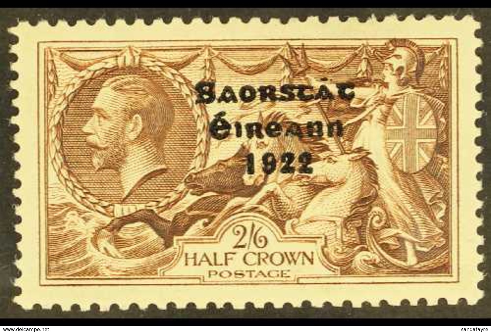 1935 2s6d Chocolate "Flat Accent On 'a'" Re-engraved Seahorse, SG 99a, Very Lightly Hinged Mint. For More Images, Please - Other & Unclassified