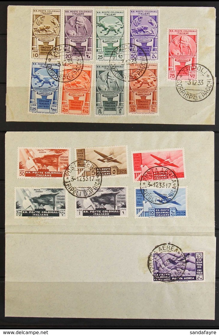GENERAL ISSUES (NORTH AFRICA) 1933 50th Anniversary Of Foundation Of Colony Of Eritrea (Postage And Air) Complete Set (S - Sonstige & Ohne Zuordnung