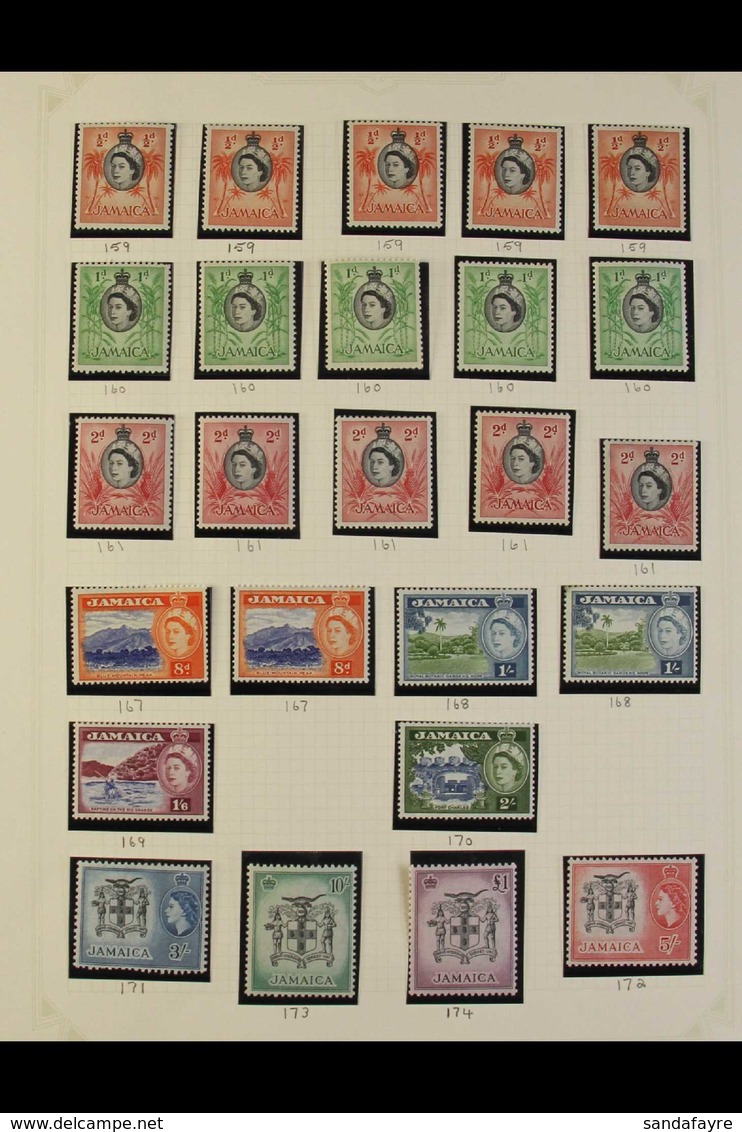 1953-81 A Fine Mint Or Much Nhm Lightly Duplicated Collection On Pages, Incl. 1956-58 Set, 1962-63 Set, 1964-68 Set, 197 - Jamaica (...-1961)