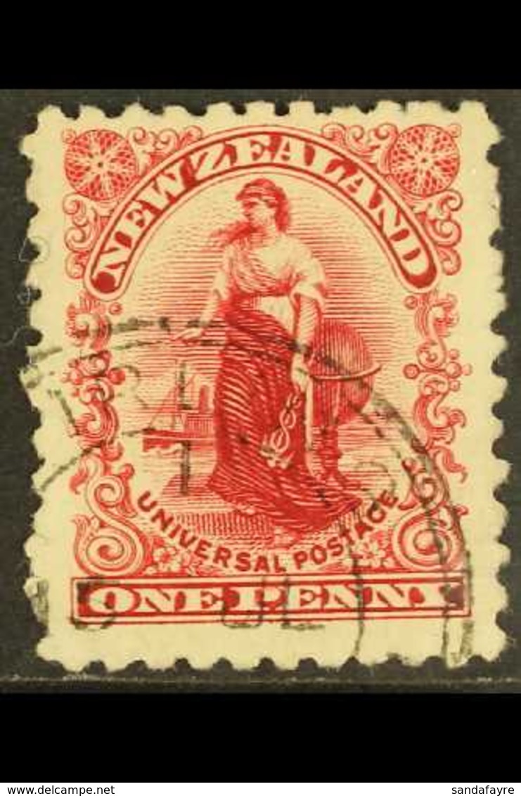 1901 1d Carmine, Perf 11, On Basted Mills Paper, SG 286, Fine Used. For More Images, Please Visit Http://www.sandafayre. - Other & Unclassified